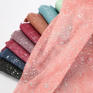 [ BUY 10 , GET 20% OFF ] Women Female Scarf Shawl Muslim Hijab Scarves Glitter - Picture 1 of 22