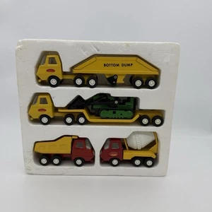 RARO Juego de Construcción Tiny-Tonka Vintage 5 Piezas Con Inserto Original de Espuma de Poliestireno - Imagen 1 de 14