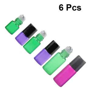6PCS Portable Roll-Ball Bottles Perfume Essential Oil Dispensing Glass Bottles - Picture 1 of 11