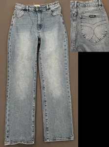 ROLLA'S Aussie 11 High Rise Straight Leg Jeans Womens Size 29 Med Wash Denim - Picture 1 of 14