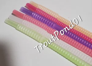 Vtg TUPPERWARE 12 In Flexible Resuable Whistle Straws Set 6 Green Pink Purple + - Picture 1 of 3