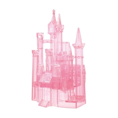 Nuevo - Rompecabezas de cristal 3D BePuzzled - Castillo de Cenicienta de Disney (rosa): 71 piezas Foto 1 de 4