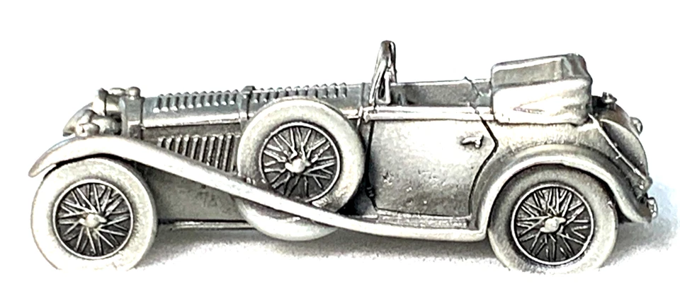 Danbury Mint 1931 Alfa Romeo 6C 1750Zagato Spider Pewter scale 1:64 INV# 5352 - Image 1 of 4