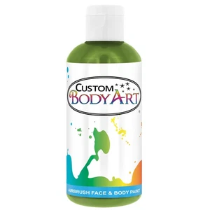 8 oz LIME GREEN Custom Body Art Water-Based Airbrush Face and Body Paint Make-Up - Picture 1 of 4
