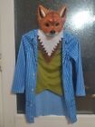 Children's Halloween costume fantastic Mr. fox, age 7-8 includes mask and gloves