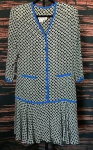 Vintage Miss O by Oscar Di La Renta Silk Flounce Dress Sz. Small/Med SPRING Fun! - Picture 1 of 12