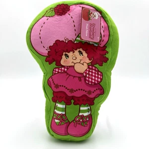 Almohada de felpa de tarta de frambuesa estilo años 80 de fresa juguete de 12" - Imagen 1 de 6