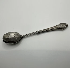 French N &H Sterling Silver Tea Strainer Mono - Picture 1 of 7