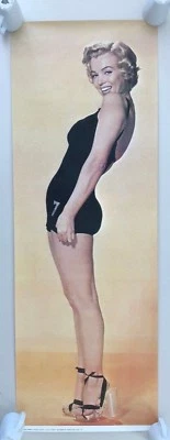 MARILYN MONROE,BEAUTY CONTEST,RARE AUTHENTIQUE 1980'S XL 54,5" X 19,1" PAR PO... - Photo 1/4