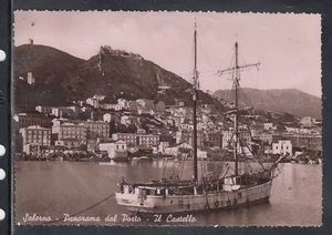 Cartolina Salerno Panorama dal Porto il Castello QD130 - Picture 1 of 1