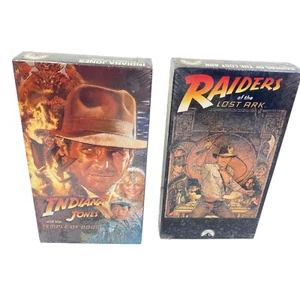 Raiders of the Lost Ark LOT Indiana Jones And The Temple Of Doom VHS New SEALED - Picture 1 of 13