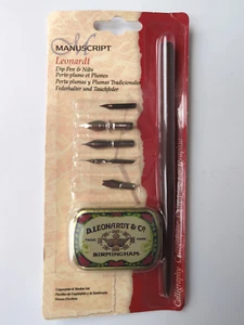 Manuscript Leonardt Calligraphy Pen & Knibs Set - New - Picture 1 of 2