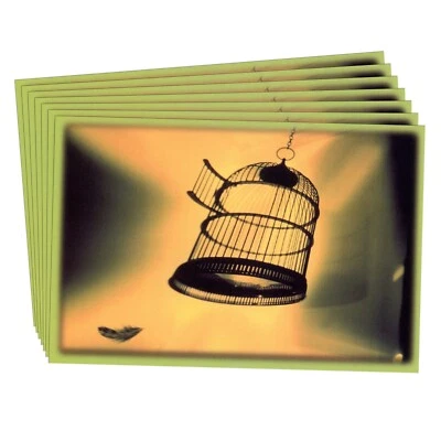 LOTE DE 7 CARTAS CARLTON INTUICIONES BUENA SUERTE Tarjetas + Sobres, Jaula de Pájaros Libertad Foto 1 de 4