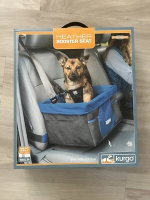 NUEVO asiento elevador para perros brezo de Kurgo gris/azul costa, tiene capacidad para 30 libras. Foto 1 de 4