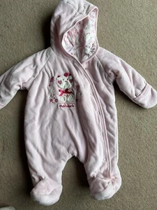 Baby Girls Pink Snowsuit - Picture 1 of 3