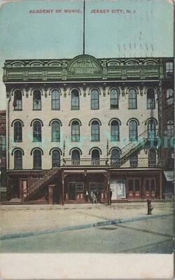 Jersey City NJ - ACADEMY OF MUSIC BUILDING - Postcard - Image 1 of 2