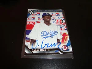 Oneil Cruz Pittsburg Pirates PSA Certif Autograph 2016 Bowman International card - Picture 1 of 12