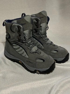 Bota LL Bean para Hombres Talla 9 Vibram Gris Trail 200 Gramos Insul Piso Exhibición Foto 1 de 4