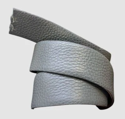 Correa de cinturón Ferragamo de cuero granulado reversible gris negro para hombre talla 34 Foto 1 de 4