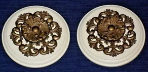 COUNTRY DRAWER PULLS Set of 2 Wood & Metal Wall Hanging home decor - Picture 1 of 3