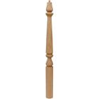 EVERMARK Stair Pin Top Newel Post 43"x3.5" Solid Core Wood Unfinished White Oak
