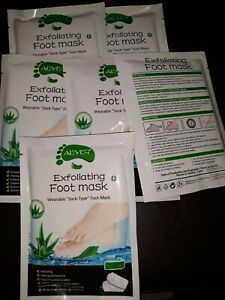 6 Pairs Exfoliating Foot Sock for Dry Dead Skin Callus - for Men & Women - Aloe
