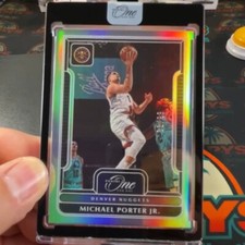 Panini One & One 2022-23 Michael Porter Jr. Silver Holo Prizm /99 26