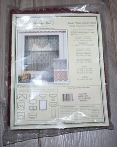 Heritage Lace CAMEO ROSE Burgundy Insert Valance 60"x15" NEW Old Stock - Picture 1 of 5