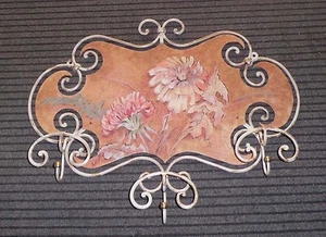 KLEIDERBÜGEL aus Schmiedeeisen. Blumen . Custom Made 733 - Bild 1 von 2