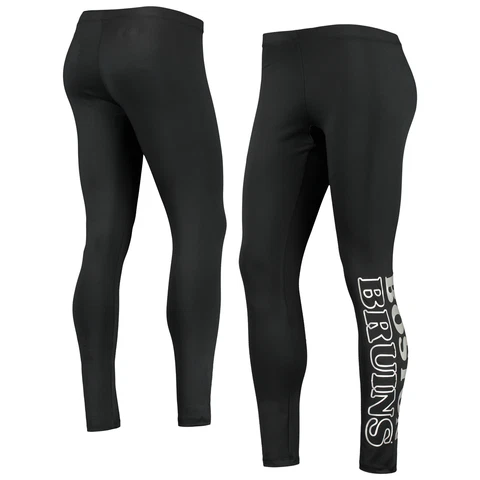 Women's G-III Sports by Carl Banks Black Boston Bruins Stadium Leggings Cover