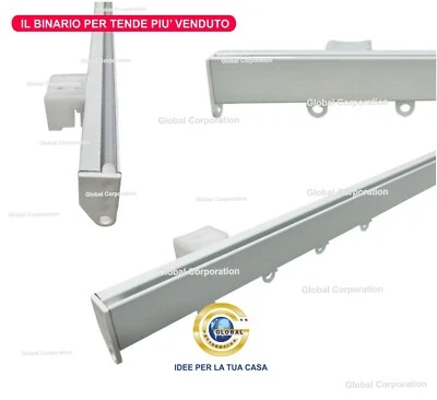Bastoni e Binari per Tende in alluminio a Soffitto e Parete bastone Scorritenda - Immagine 1 di 4