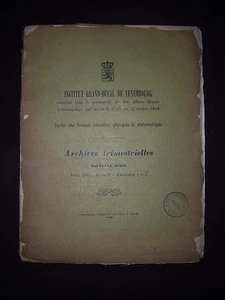 Institut Grand-Ducal de Luxembourg - Archives - T.IV 1909 - Fasc. 1-2 - Imagen 1 de 1
