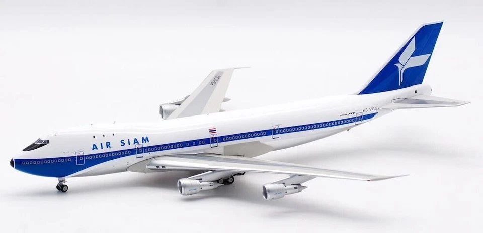 Aria Siam Boeing 747-200 Hs-Vgg con Supporto 1:200 Scala Inflight200 - Immagine 1 di 1