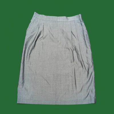 MAX MARA Gray Straight Pencil Skirt US 12 Career Business Corpcore Classic L 5Y - Image 1 of 4