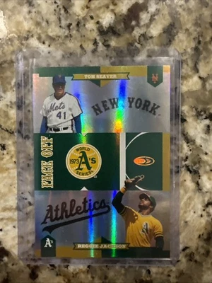 Donruss Serie Mundial 2004 Face Off/25 Reggie Jackson Tom Seaver #FO-10 HOF Foto 1 de 3