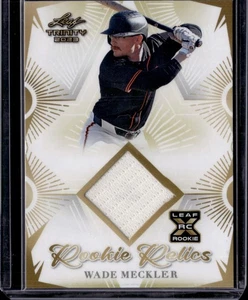 2023 Leaf Trinity Wade Meckler Rookie Relics #RR-49 - Picture 1 of 2
