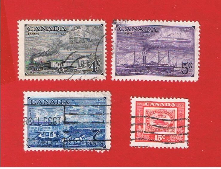 Canada #311-314  VF used  Postal  Free S/H - Image 1 of 1