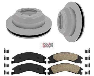 Almohadillas cerámicas traseras y rotores recubiertos para Ford E350 Super Duty DRW 2008-2019 HD Foto 1 de 4