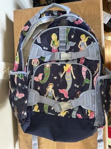 Mochila Pottery Barn Niños Sirena Azul Marino Material Escolar Niñas Hebillas Ajustables - Imagen 1 de 7