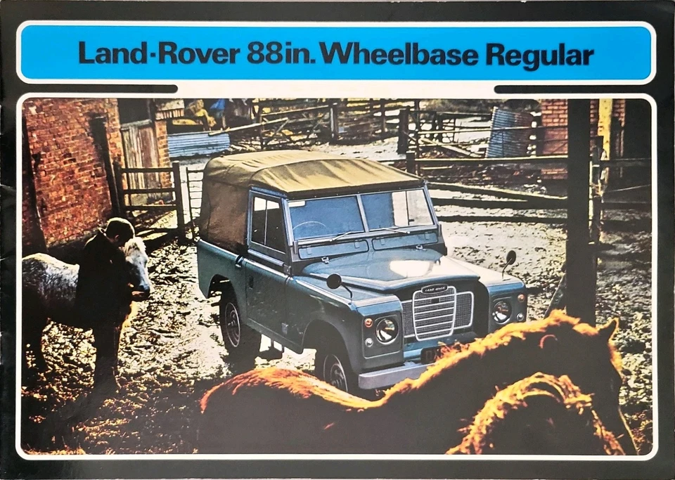 Land Rover Series III 88" Wheelbase Regular Brochure 1972 811/1 - Image 1 of 1