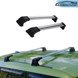 Silver Roof Rack Cross Bar for Subaru Impreza 2008-2012 WAGOON HB FIXED POINT - Picture 1 of 7
