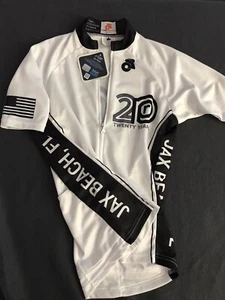 Nuova maglia ciclismo Jax Beach 20 anni Champion System full zip wmn small bianca - Foto 1 di 10