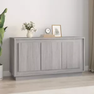 vidaXL Sideboard Grey Sonoma 102x35x55 cm Engineered Wood - Picture 1 of 10