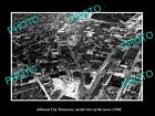 OLD POSTCARD SIZE PHOTO JOHNSON CITY TENNESSEE AERIAL VIEW OF THE TOWN c1940 3