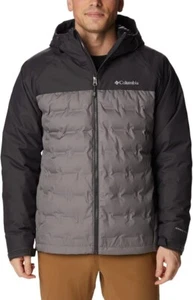 NEW COLUMBIA MEN GRAND TREK II DOWN INSULATED HOODED JACKET - Picture 1 of 8