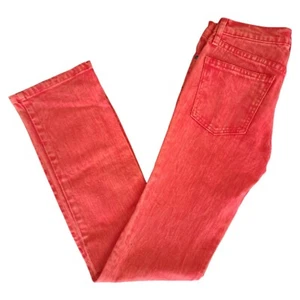 Retro Acid Wash LF FURST Premium Denim Orange Straight Leg Jeans Size 26 ☆Mint☆ - Picture 1 of 11