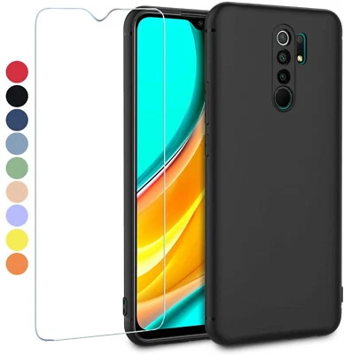 Custodia per XIAOMI REDMI 9 (6.53) Cover soft slim case TPU + Pellicola VETRO 9H - Immagine 1 di 4