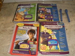 LEAP FROG QUANTUM PAD BOOKS CARTRIDGES MARKERS - Picture 1 of 3