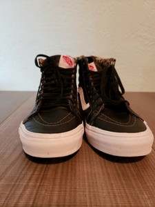 vans sk8 hi white black stripe