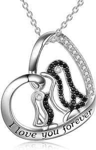 Necklace for Mom Mother'S Day Gifts for Mom Sterling Silver Women Necklace I Lov - Picture 1 of 8